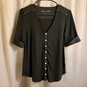 White House Black Market Short Sleeve Blouse